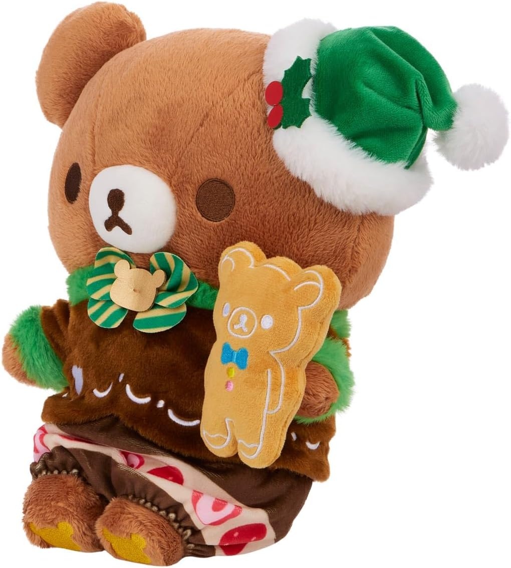 San-X Original Rilakkuma Holiday Cake Series Plush – 10″ Chairoikoguma(Chairoikoguma)