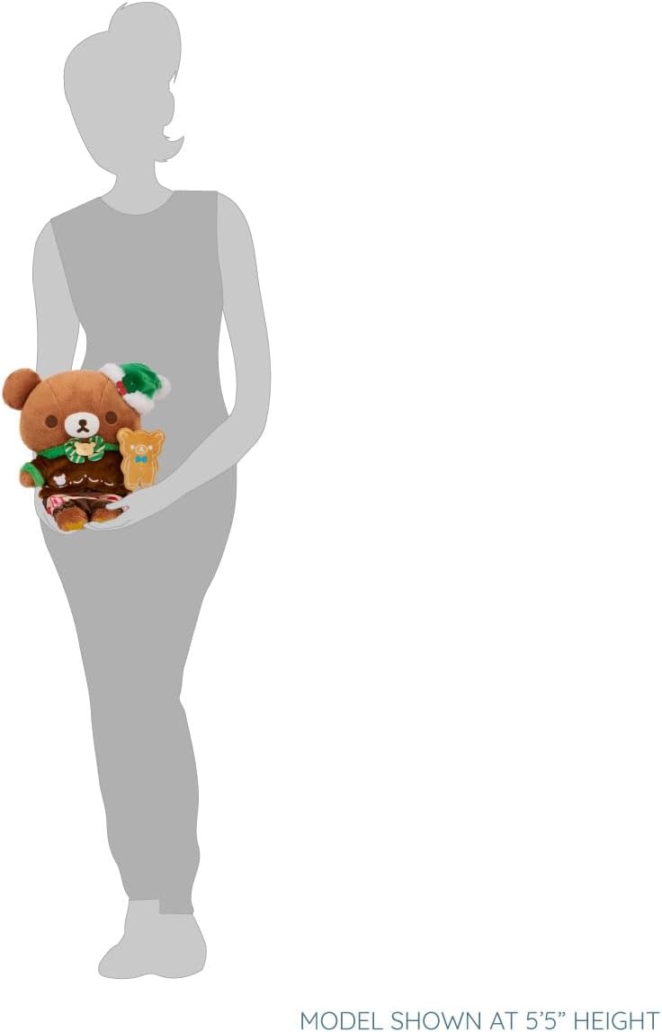 San-X Original Rilakkuma Holiday Cake Series Plush – 10″ Chairoikoguma(Chairoikoguma) - view 4