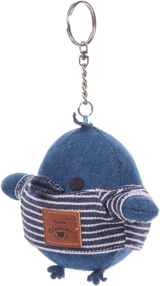 Rilakkuma Kiiroitori San-X Original Denim Plushie Charm Keychain