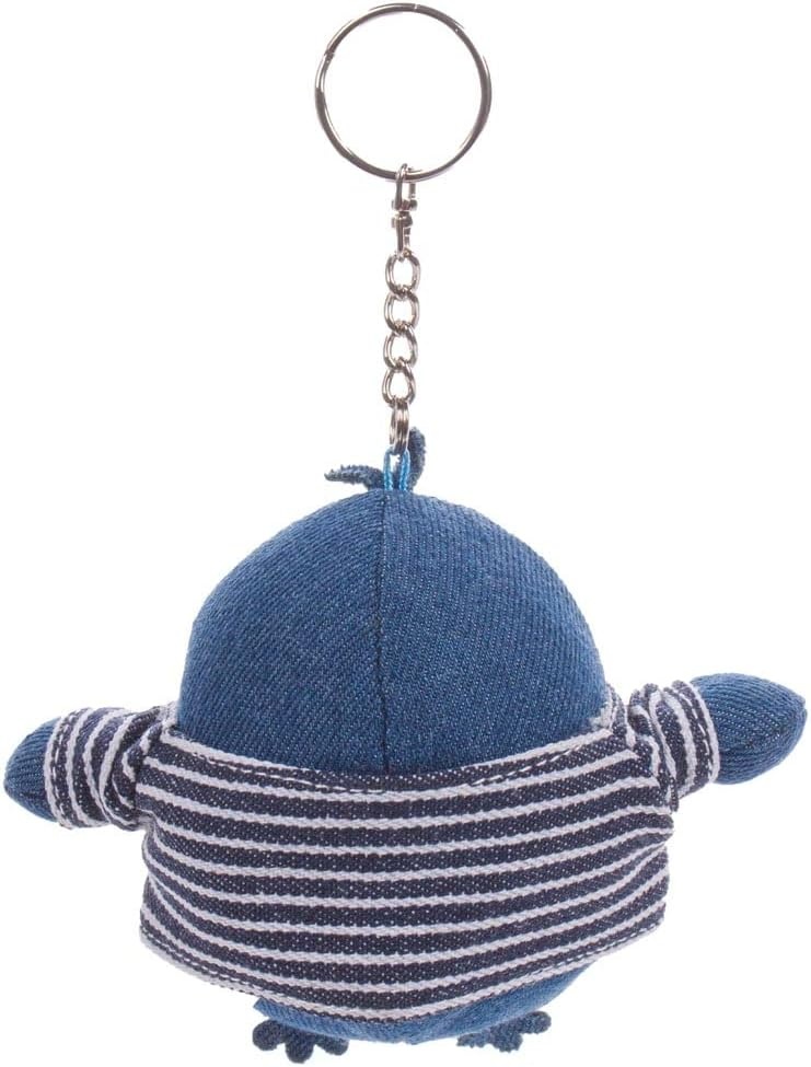 Rilakkuma Kiiroitori San-X Original Denim Plushie Charm Keychain - view 3