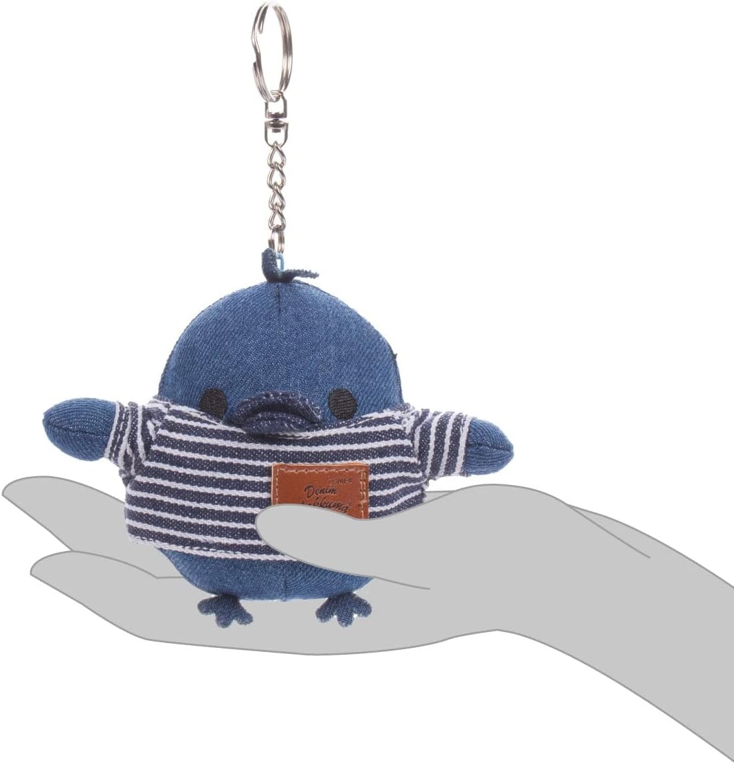 Rilakkuma Kiiroitori San-X Original Denim Plushie Charm Keychain - view 4