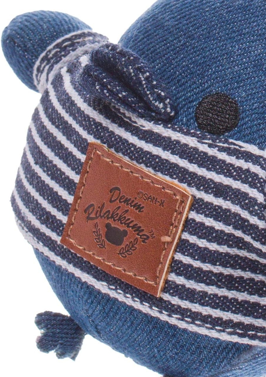 Rilakkuma Kiiroitori San-X Original Denim Plushie Charm Keychain - view 5