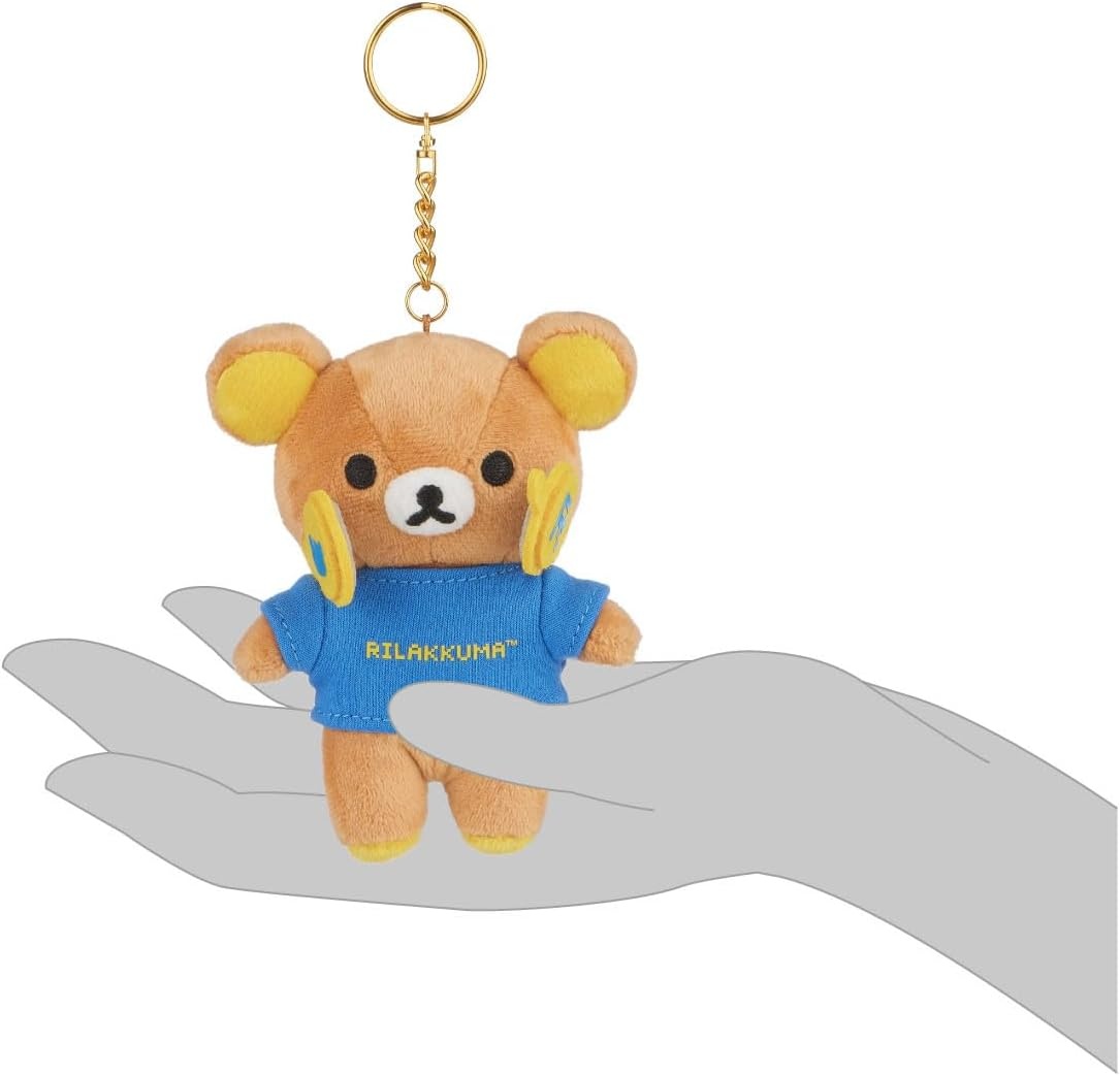 Rilakkuma San-X Original Gamer Series Keychain Plush(Rilakkuma) - view 4