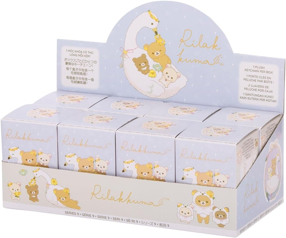 San-X Original Rilakkuma Swan Series Blind Box – 8 pcs(A Box of 2 complete sets)