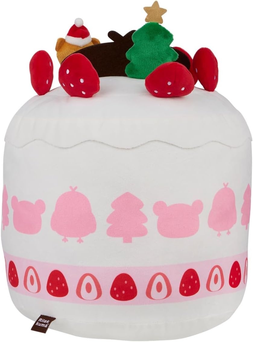 San-X Original Rilakkuma Holiday Cake Series Plush – 10″ Chairoikoguma(Kiiroitori) - view 2