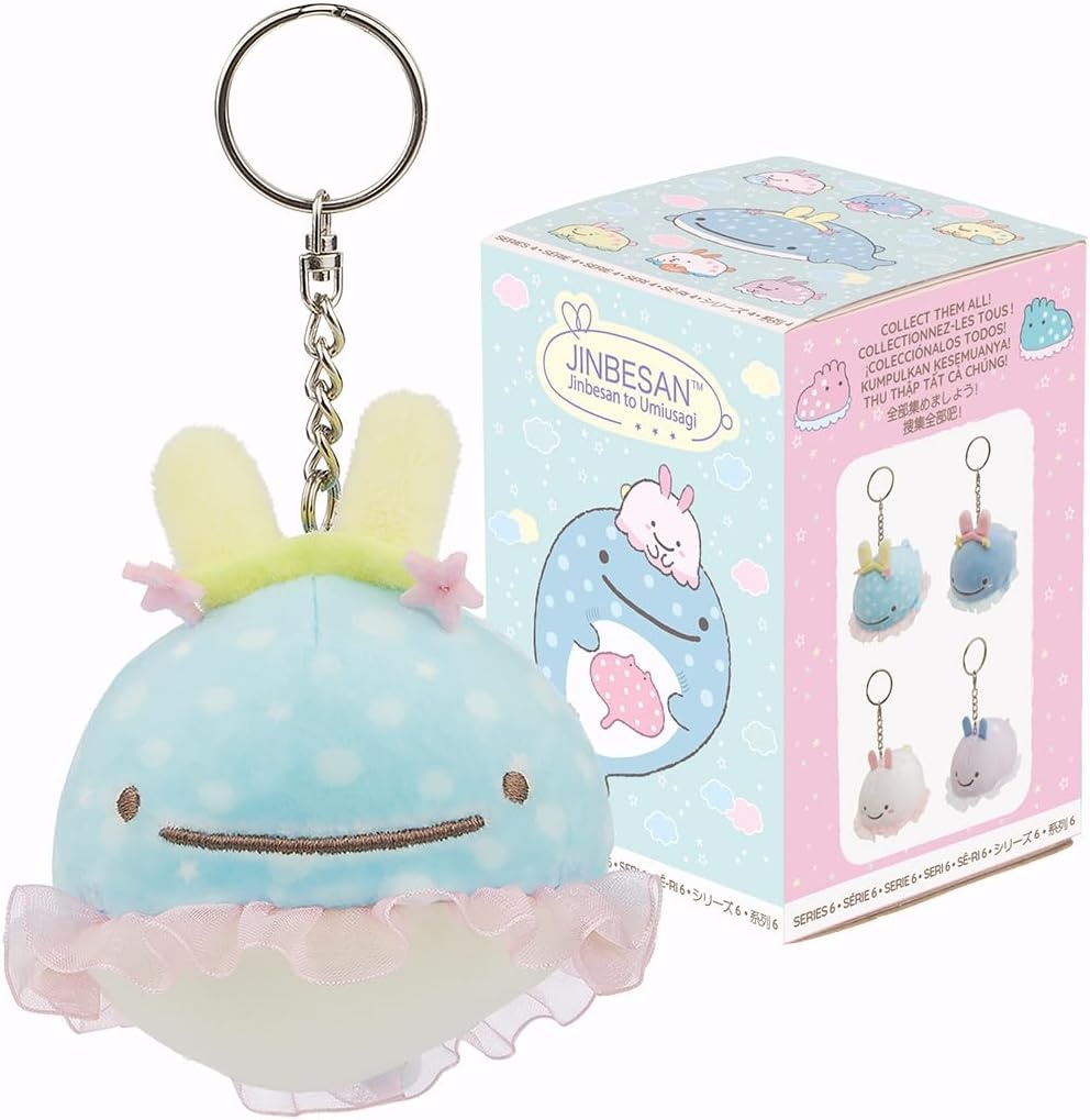 San-X Original Jinbesan Sea Bunnies Blind Box Keychains – 1 out of 4(1 Random piece)