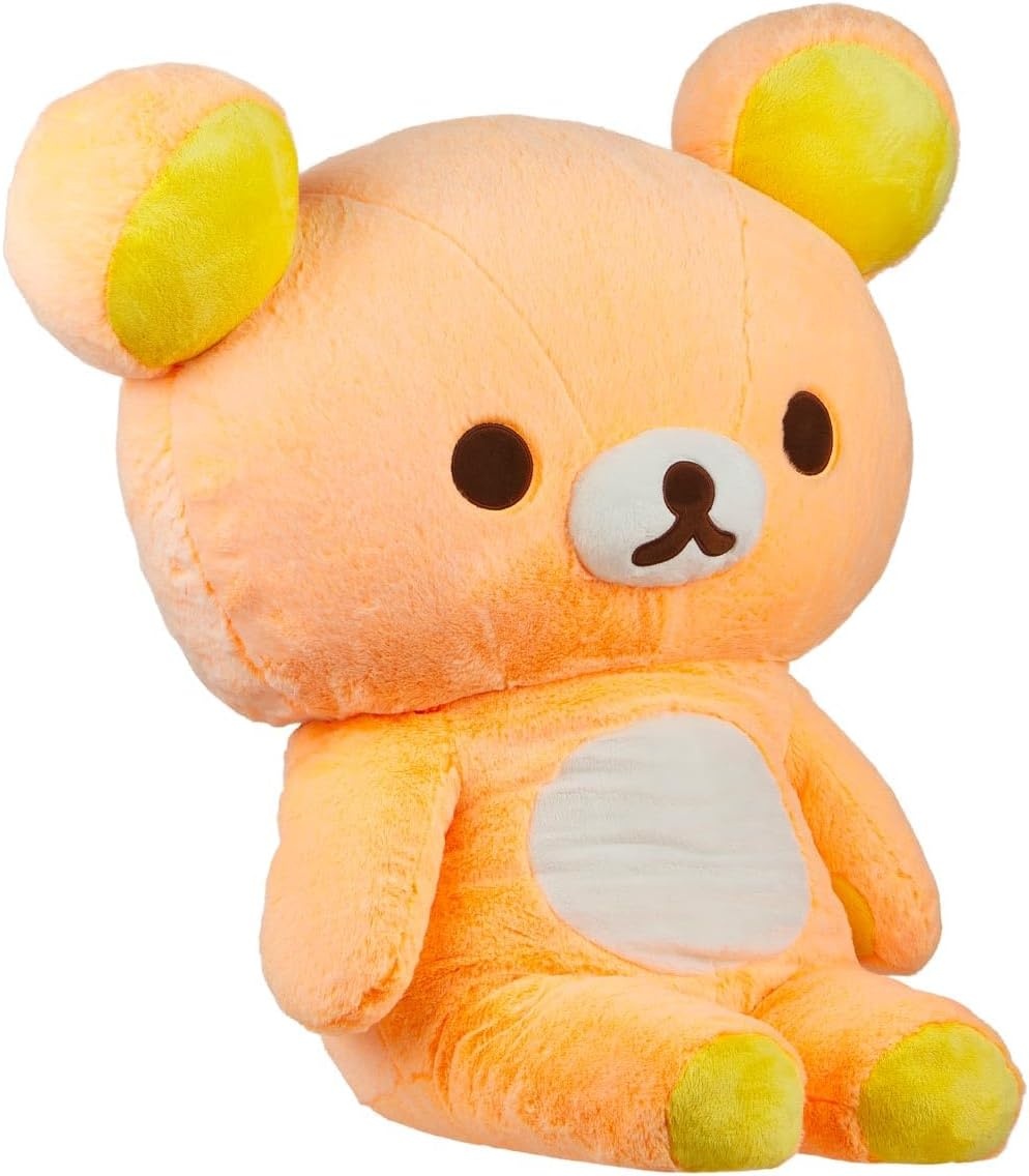 Rilakkuma San-X Original Long Pile Sherbet Series Jumbo Plush – Orange(Orange) - view 3