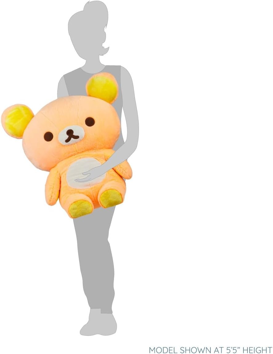 Rilakkuma San-X Original Long Pile Sherbet Series Jumbo Plush – Orange(Orange) - view 4