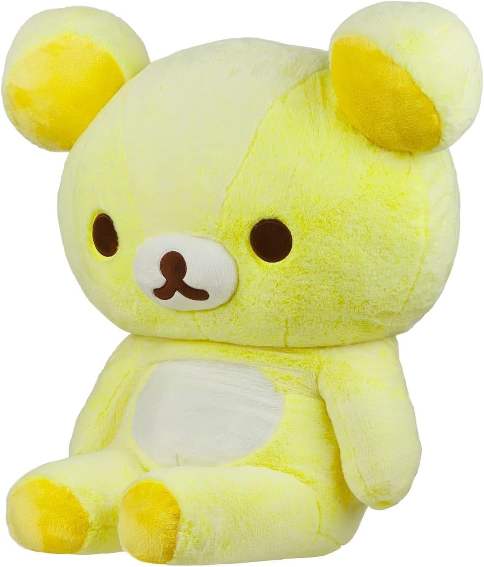 Rilakkuma San-X Original Long Pile Sherbet Series Jumbo Plush – Orange(Yellow)