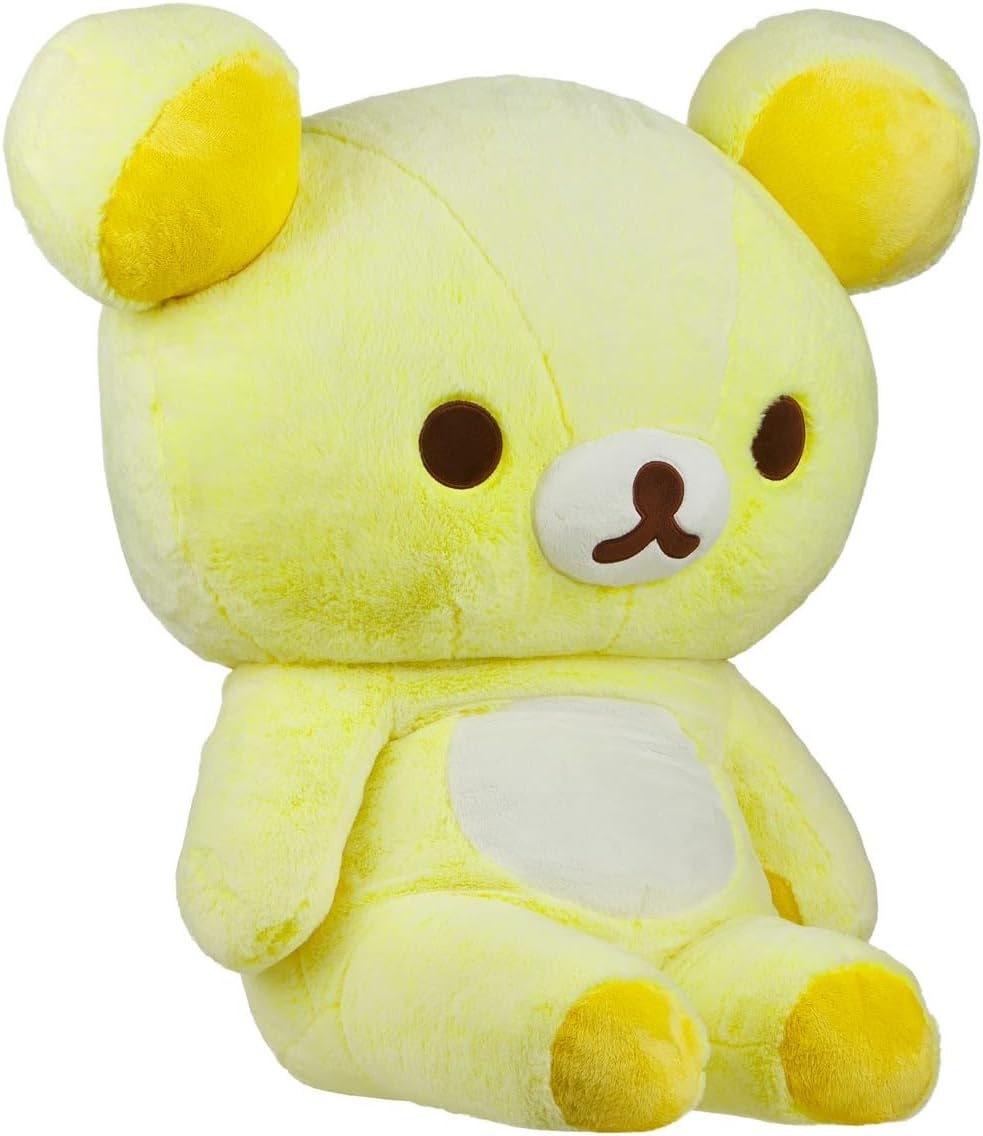 Rilakkuma San-X Original Long Pile Sherbet Series Jumbo Plush – Orange(Yellow) - view 3