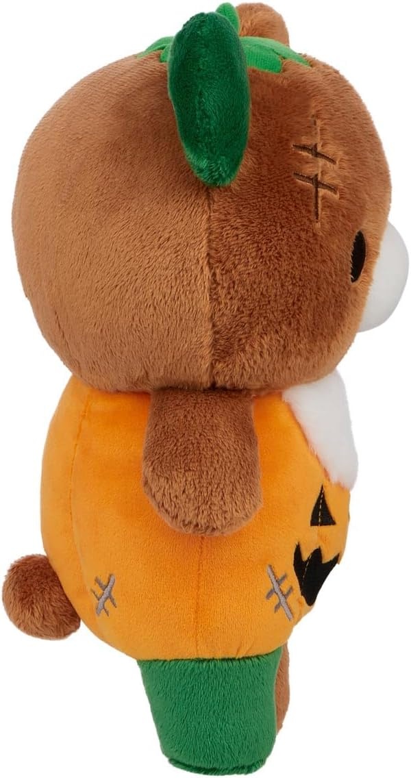 San-X Original Rilakkuma Halloween Monster Series Plush – 13″ Pumpkin Chairoikoguma(Chairoikoguma) - view 5