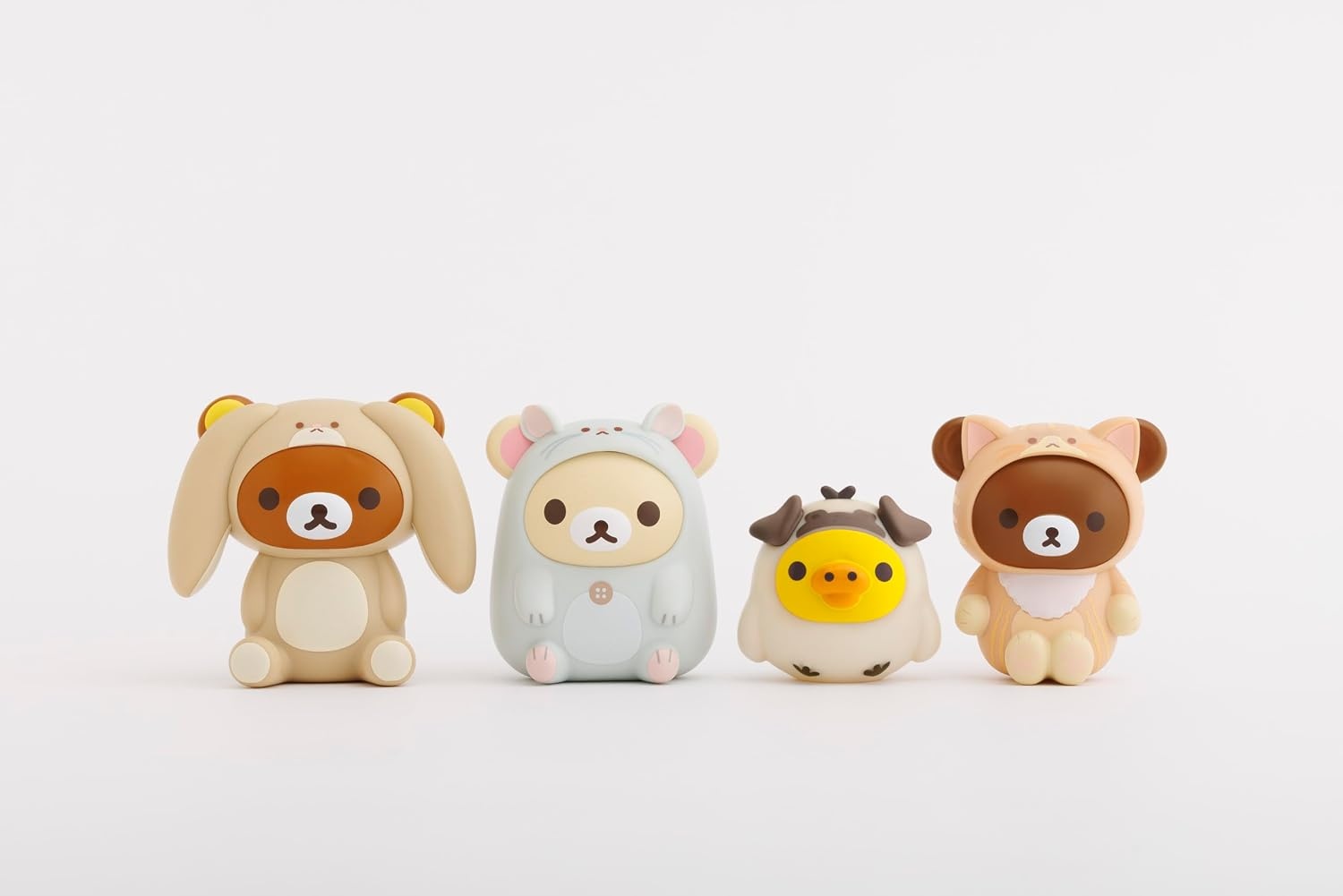 San-X Original Rilakkuma Animal Costume Series Vinyl Figurine Toy – 3″ Neko Chairoikoguma(Rilakkuma) - view 2
