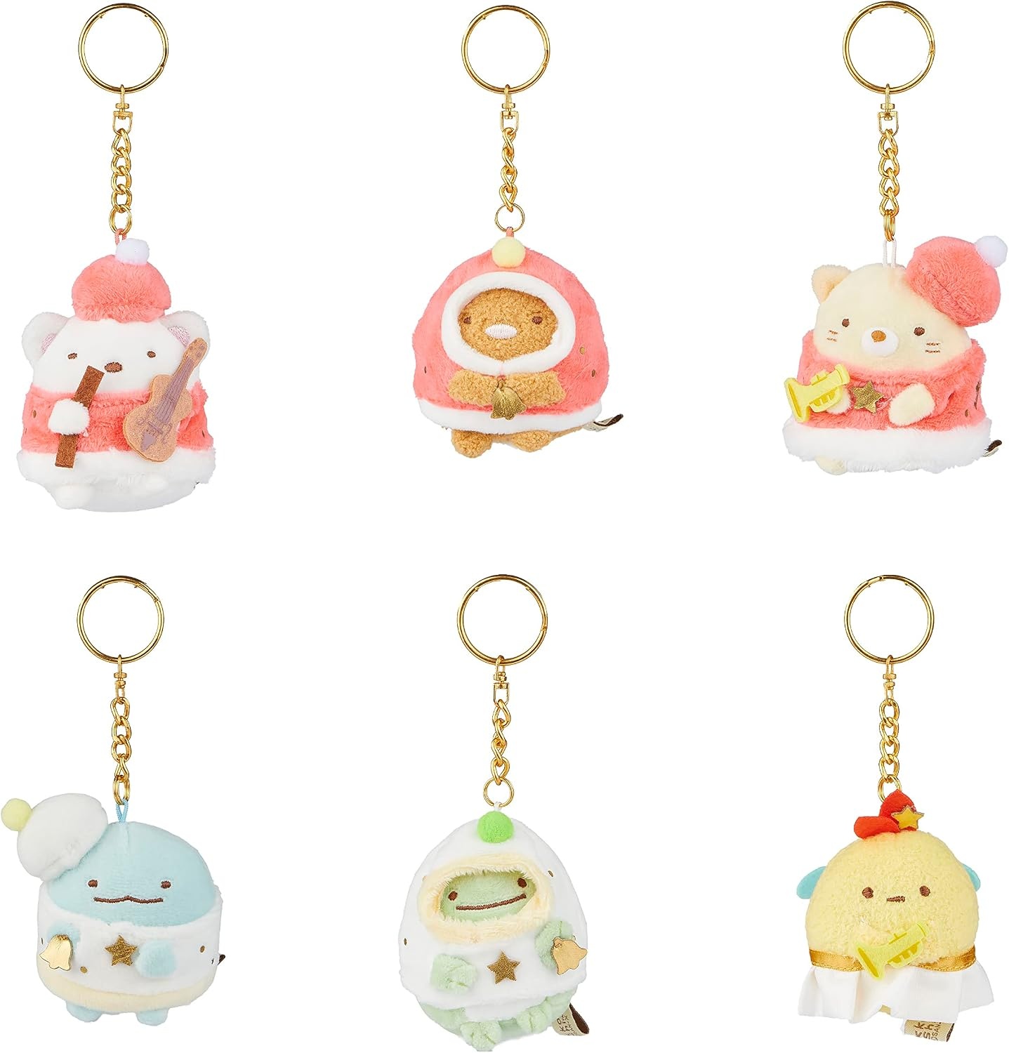 SUMIKKOGURASHI Musical Christmas Blind Box Keychain Plush(Complete Set of 6 Pcs) - view 2