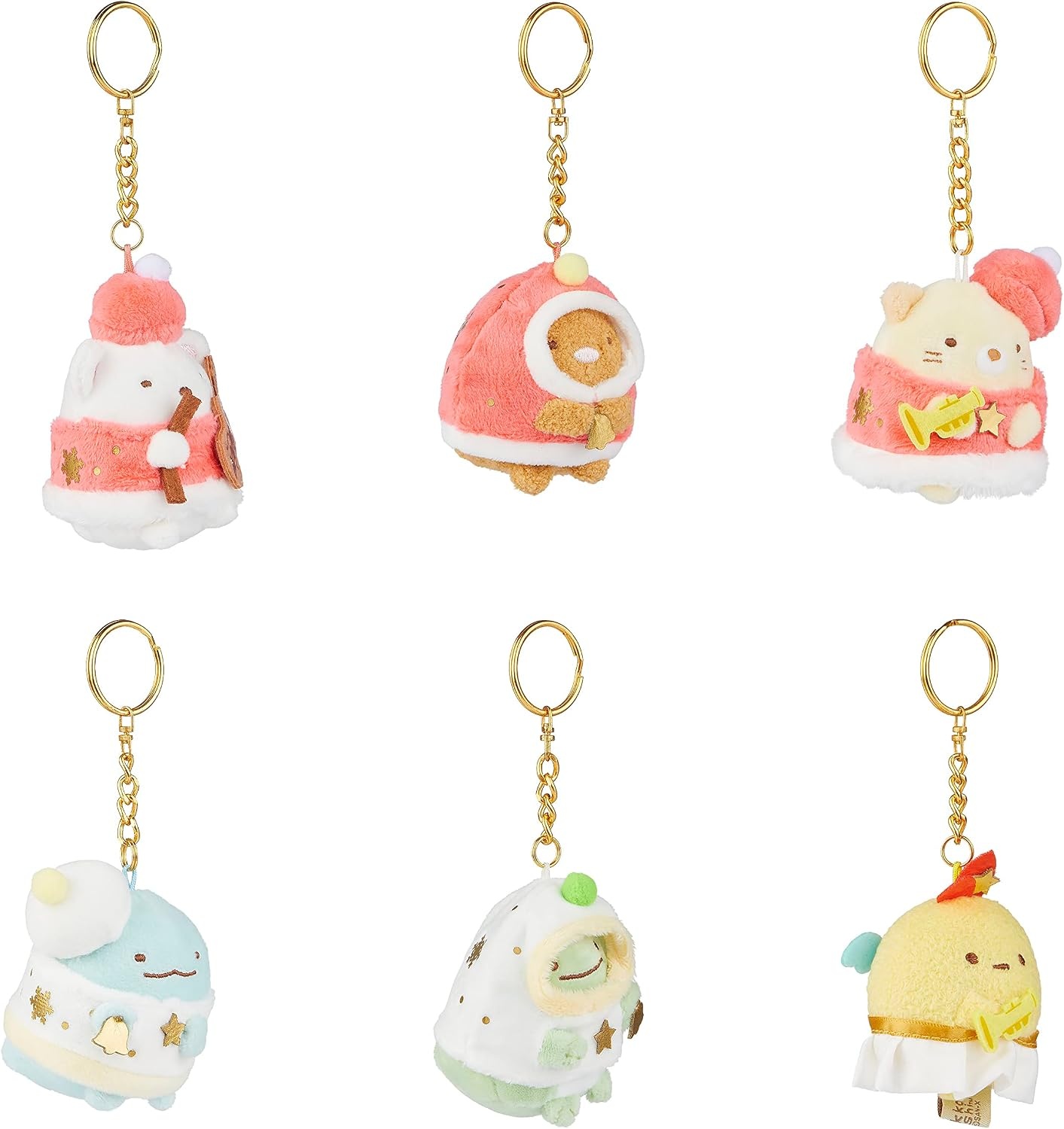 SUMIKKOGURASHI Musical Christmas Blind Box Keychain Plush(Complete Set of 6 Pcs) - view 3