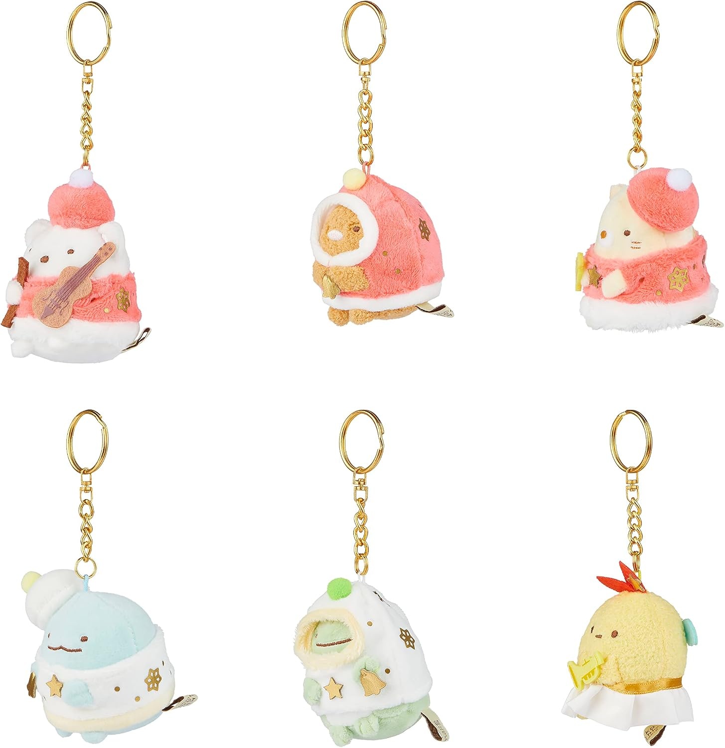 SUMIKKOGURASHI Musical Christmas Blind Box Keychain Plush(Complete Set of 6 Pcs) - view 5