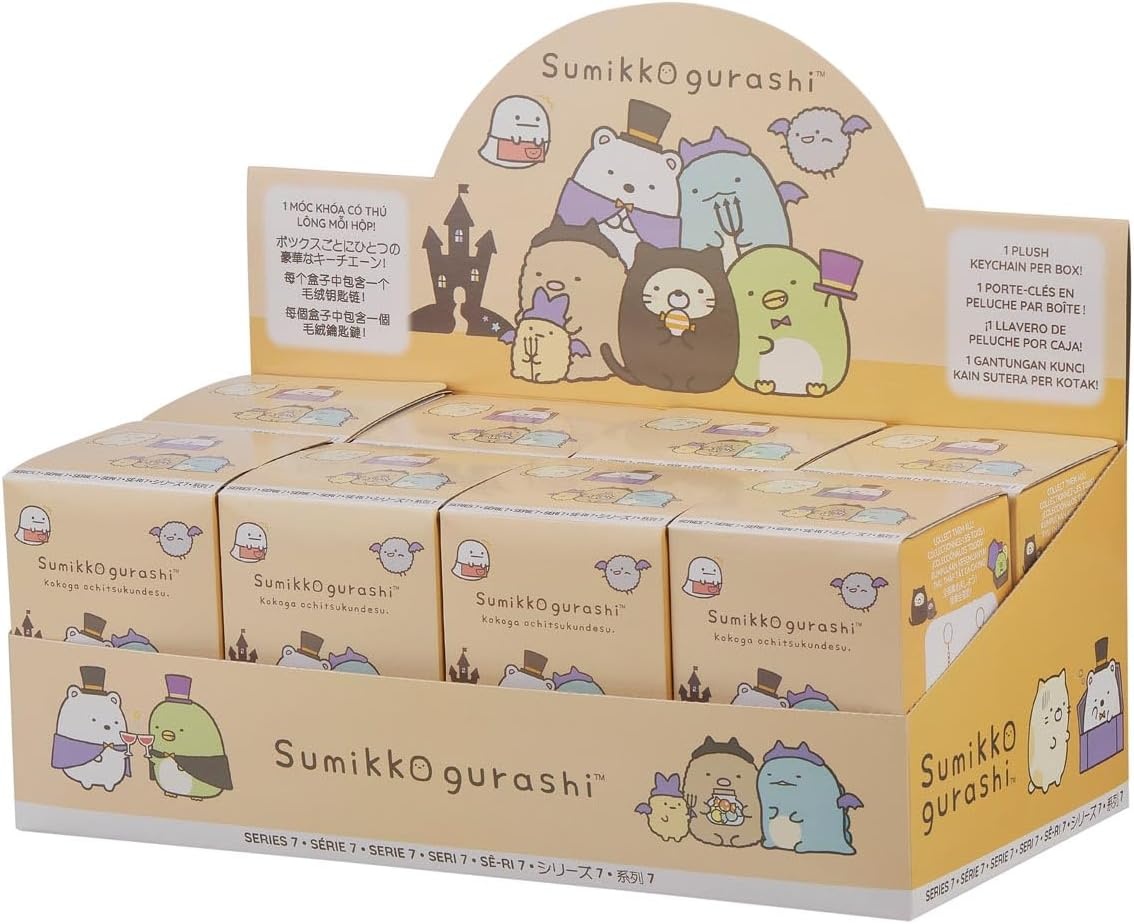SUMIKKOGURASHI San-X Original Halloween Plush Blind Box – 8pcs(A Box of 2 Complete Sets)