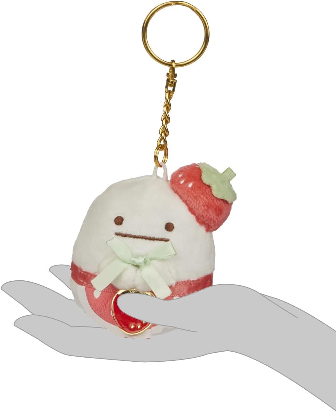 SUMIKKOGURASHI Obake San-X Original Strawberry Series Keychain