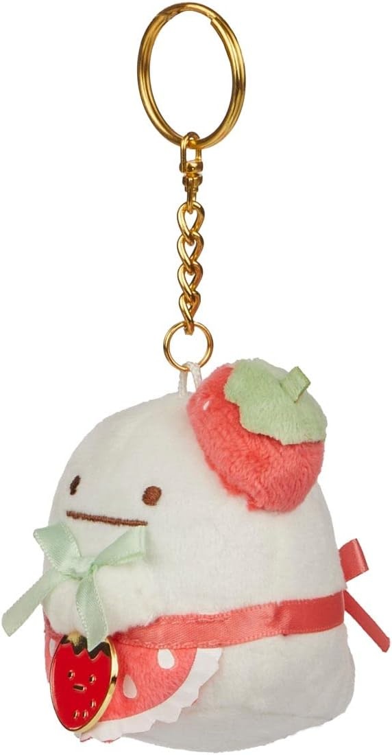 SUMIKKOGURASHI Obake San-X Original Strawberry Series Keychain - view 3