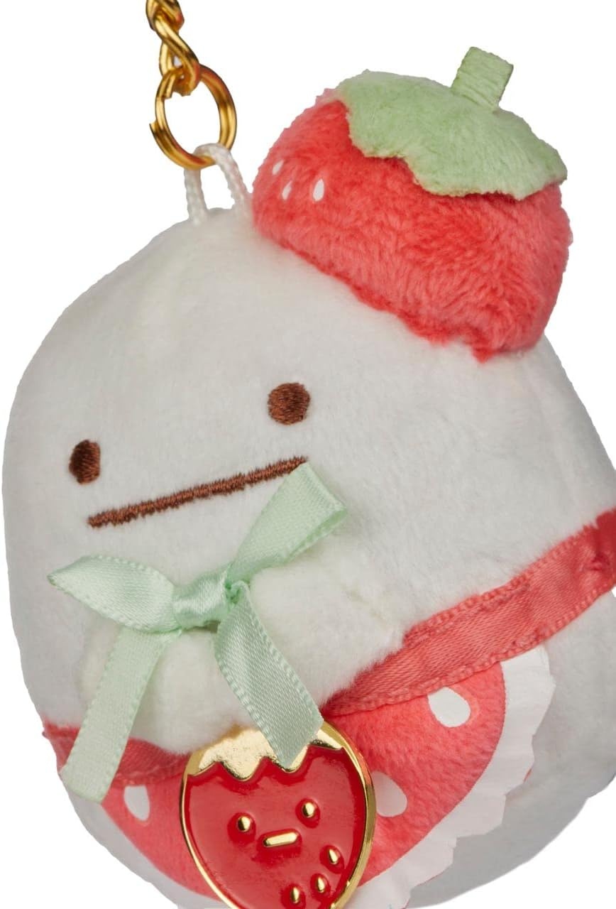 SUMIKKOGURASHI Obake San-X Original Strawberry Series Keychain - view 5