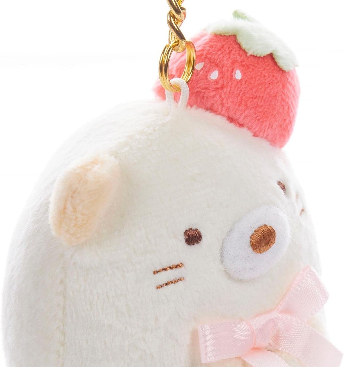 SUMIKKOGURASHI Neko San-X Original Strawberry Series Keychain - view 2
