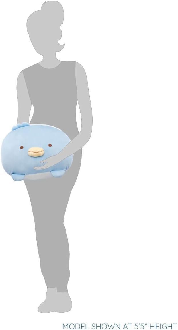 SUMIKKOGURASHI San-X Original Mochi Cushion Soft Pillow Plush (Tonkatsu)(Real Penguin) - view 5