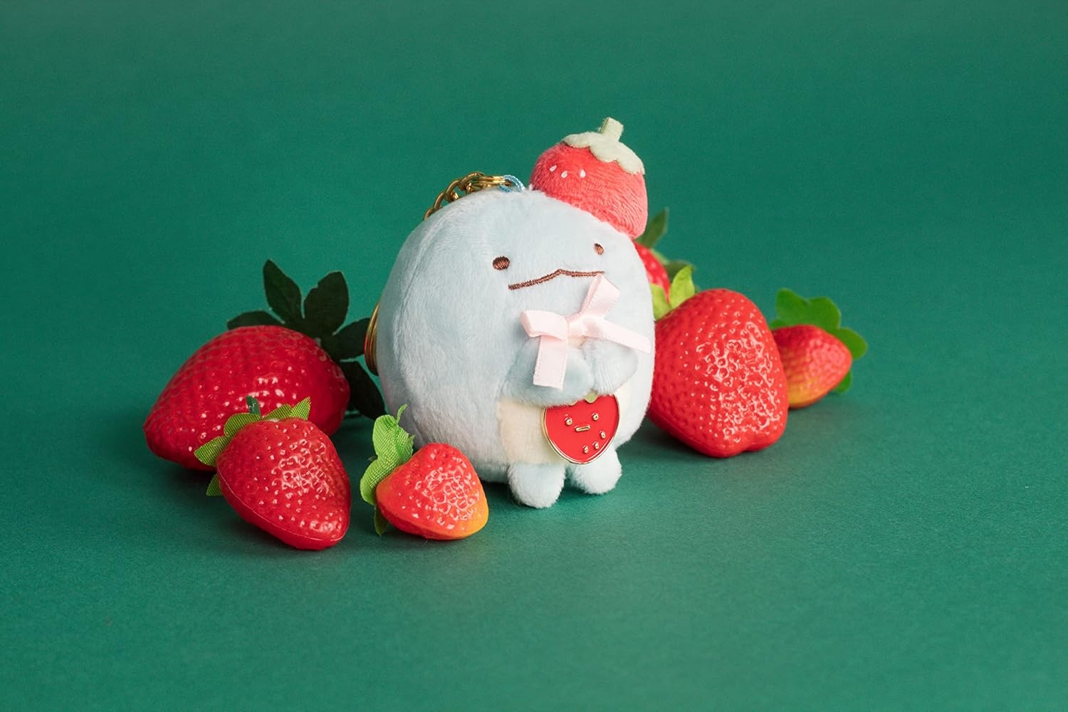 SUMIKKOGURASHI Tokage San-X Original Strawberry Series Keychain - view 6