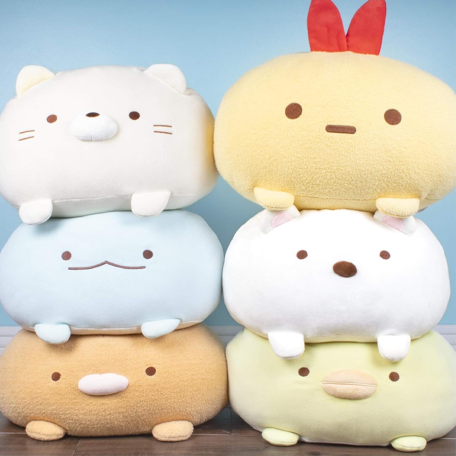 SUMIKKOGURASHI San-X Original Mochi Cushion Soft Pillow Plush (Tonkatsu)(Tonkatsu) - view 5