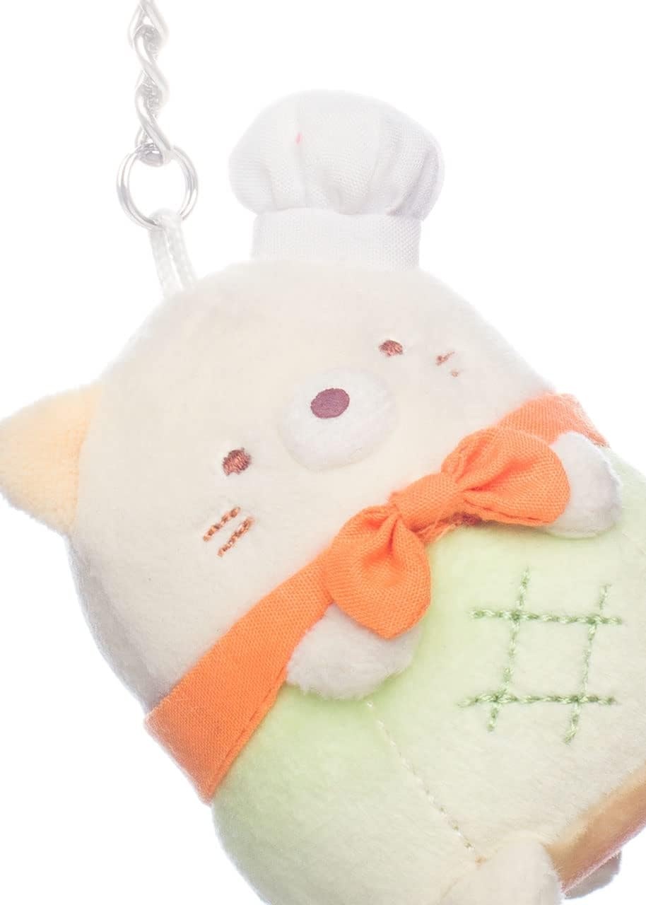 SUMIKKOGURASHI San-X Original Deli Series Plush (Neko Melon Bread Keychain) - view 5